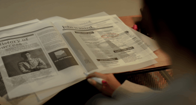 Students reviewing exam material